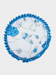 Fırfırlı Yuvarlak Tabure Minderi 3cm Kalınlıkta Sünger Dolgulu