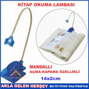 MANDALLI AÇ KAPAT ÖZELLİKLİ KİTAP OKUMA LAMBASI