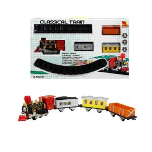 Sesli Işıklı 14 Parça Kutulu Tren Seti