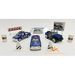 10 Parça Diecast Metal Polis Araçları Seti