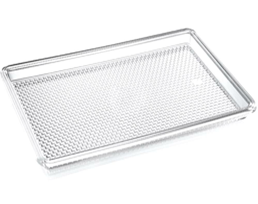 4 Adet 42x27cm Dünyanın En Sağlam Şeffaf Tepsisi Kırılmaz Ev-Pastahane-Otel Vip Kalite En Şık Sunum