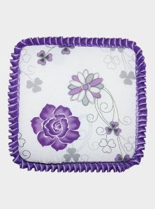 Fırfırlı Kare Tabure Minderi 3cm Kalınlıkta Sünger Dolgulu 37x37