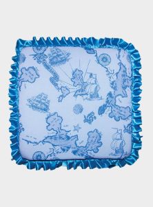 Fırfırlı Kare Tabure Minderi 3cm Kalınlıkta Sünger Dolgulu 37x37