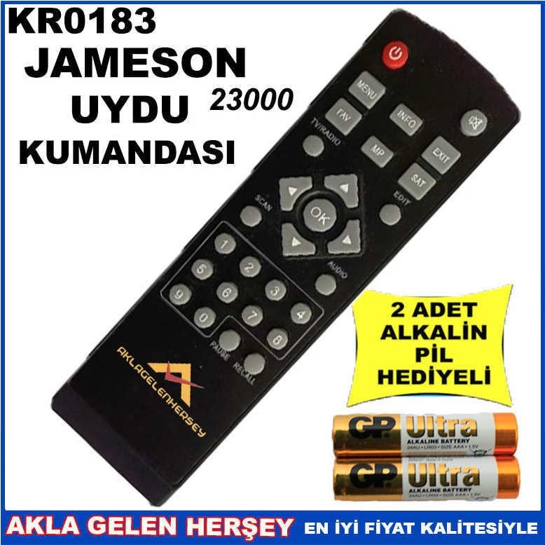 JAMESON UYDU CİHAZI Receiver KUMANDASI KR0183