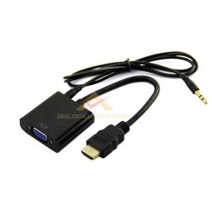 Hdmi to Vga Çevirici Dönüştürücü Adaptör Kablosu Görüntü Laptop Monitöre Projeksiyon Tv Çevirici