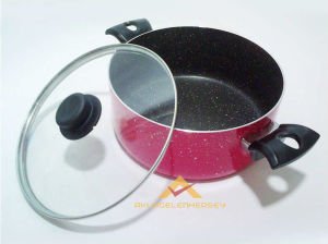 24 CM YAPIŞMAZ GRANİT İÇ YÜZEYLİ DERİN TENCERE