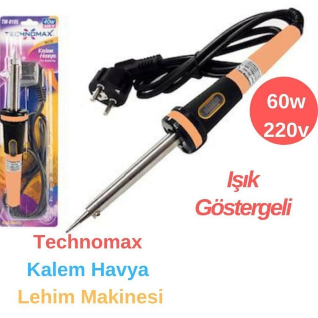 Technomax Tm-9105 Kalem Havya Lehim Makinesi Işık Göstergeli 60w 220V