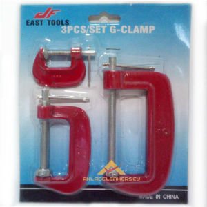 ÇELİK SIKIŞTIRMA MENGENESİ 3 FARKLI BOYDA 3 ADET ÇELİK MENGENE G-CLAMP ÇELİK-DÖKÜM EL MENGENESİ SET