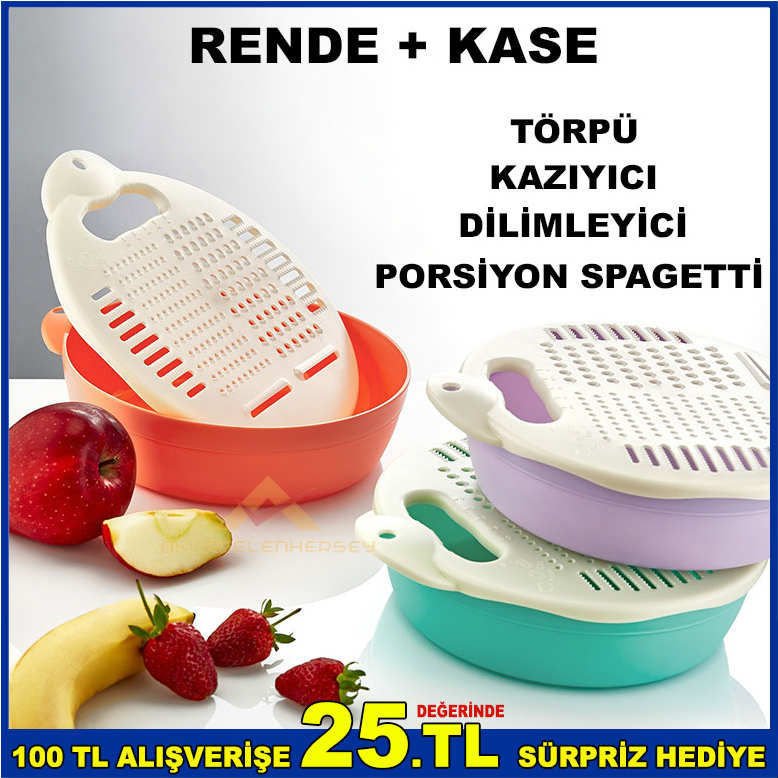 Goldex PANDA ÇOK FONKSİYONLU RENDE KASE SETİ