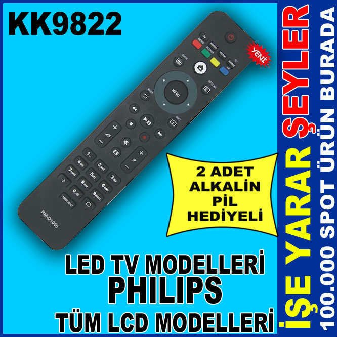 PHILIPS LCD LED TV ORJİNAL TV KUMANDASI RM-D1000