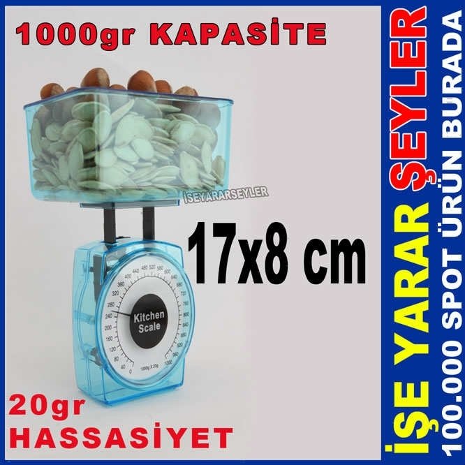 ŞEFFAF ÖLÇÜLÜ KATI-SIVI MUTFAK TARTISI