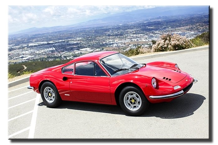 FERRARİ DİNO 6 değişen ölçü ORİJİNAL KANVAS TABLO