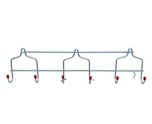 Metal 6 Kollu Düz Duvar Askısı
