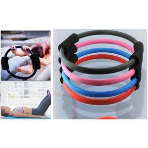 Pilates Yüzük 40cm Sihirli Çemberler Çift Sap Tutucu Yoga Pilates Egzersiz Alıştırmaları