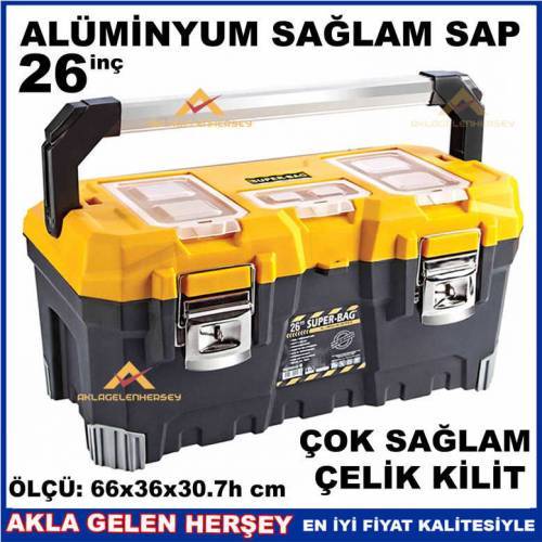 26'' Metal Saplı Çelik Kilitli Pro Takım Çantası