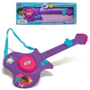 Doktor Mcstuffins Sesli Işıklı Oyuncak Gitar Kız Çocuklar İçin Eğitici Öğretici 6 Kayıtlı Melodili