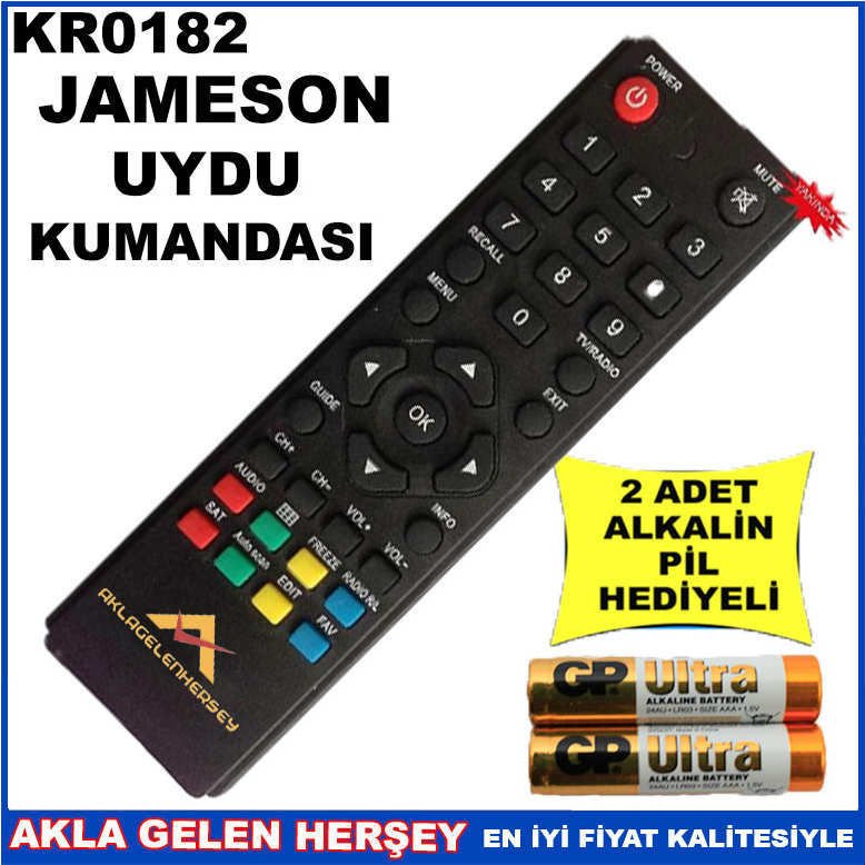 JAMESON UYDU CİHAZI Receiver KUMANDASI KR0182