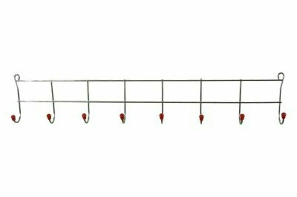 Metal 8 Kollu Düz Duvar Askısı