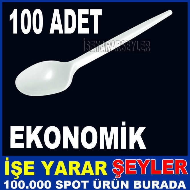 PLASTİK HAZIR YEMEK KAŞIĞI EKONOMİK 100 ADET