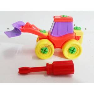 Çocuklara Eğitici Öğretici Söktak Puzzle 20pç Sökülüp Parçalanan Ve Toplanan Oyuncak İş Makinesi