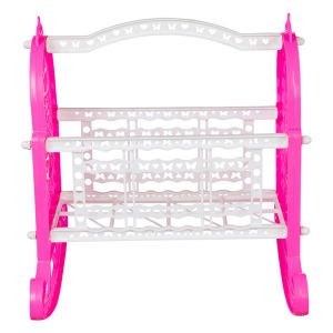 Enhoş Oyuncak Kız Çocukları İçin Pembe Beyaz Kelebek Beşik Büyük Boy Sallanan Oyuncak Beşik
