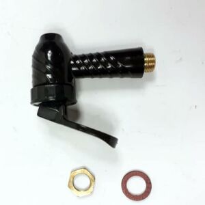 Erkek Vidali Prinç Sarı Metal Universal Semaver Musluğu