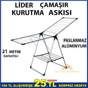 KATLANIR ALÜMİNYUM KURUTMALIK PASLANMAZ ÇAMAŞIR KURUTMA ASKISI.