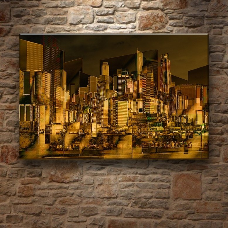 MODERN MİMARİ 7 değişen ölçü ORİJİNAL KANVAS TABLO