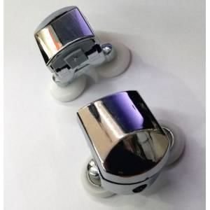 Cam Duş Kabin Tekerleği 8'li Rulman Set Duşakabin Tekerlek Takımı Süper 1.Plastik Kromaj Metal Ayak