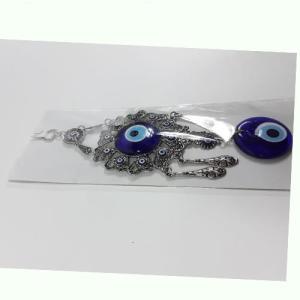 Nazarlık Tura İşlemeli Duvar Süsü 28 Cm 925 Gümüş kaplama