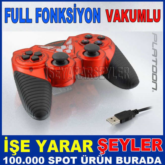 PLATOON PL-2593 ANALOG VAKUMLU PC İÇİN OYUN KOLU