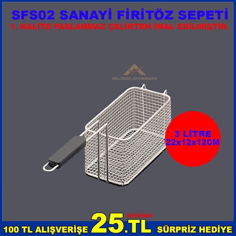 1 NCİ SINIF PASLANMAZ ÇELİKTEN İMAL EDİLMİŞTİR. 3 LİTRELİK KAPASİTEYE SAHİPTİR. FİRİTÖZ SEPETİNİN ÖLÇÜSÜ: 22x12x12CM PLASTİK TUTMA SAPININ ERGONAMİK YAPISINDAN DOLAYI TUTUŞ KOLAYLIĞI SAĞLAYACAKTIR. YERLİ VE ŞIK BİR TASARIMA SAHİPTİR. PRATİK VE KULLANIŞLI 