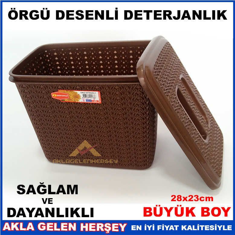 HASIR ÖRGÜ DESENLİ 28cm BÜYÜK BOY DETERJANLIK