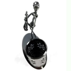 Müzisyen Modeli 2 Demir Masa Üstü Kalemlik 13x13x6 Cm