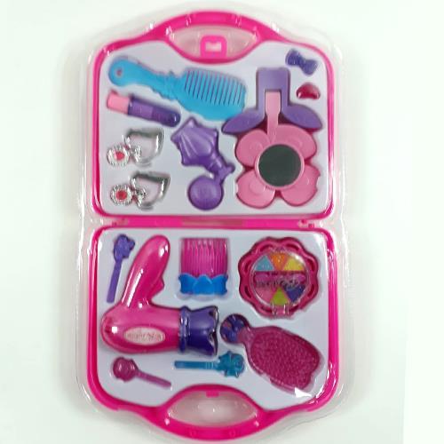 16 Parça Çantalı Kuaför Seti 38x22 Cm Eğitici Oyuncak Seti