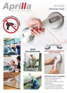 Aprilla Vantuzlu Kulp Tutacağı ASH9910 Duşta Güvenli Kullanım