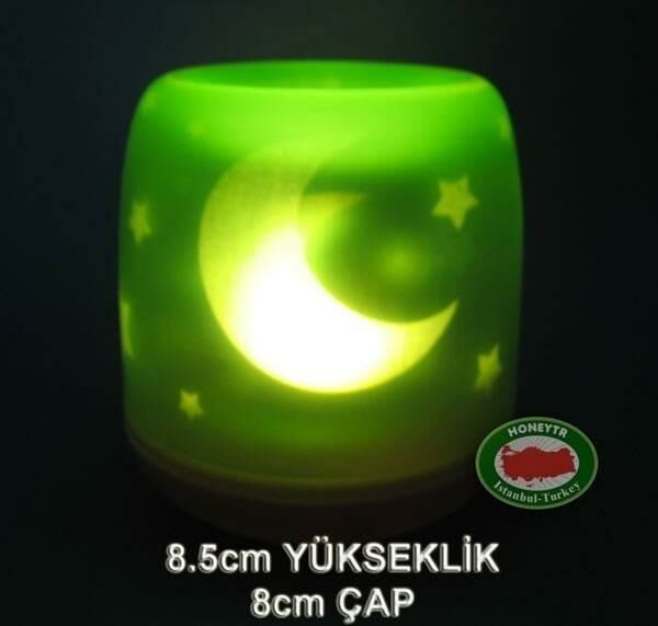 ÜFLEME İLE YANIP SÖNEN BİTMEYEN ELEKTRONİK MUM