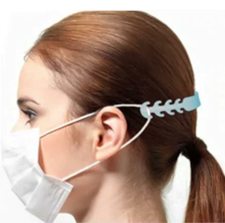 25 Adet Maske Takma Aparatı Zararsız Acıtmayan Kulak Yarası Önler Tahriş Etmeyen Plastik Aparat