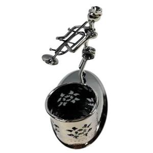 Müzisyen Modeli 4 Demir Masa Üstü Kalemlik 13x13x6 Cm