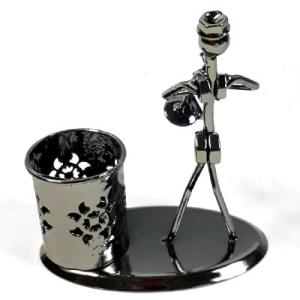 Müzisyen Modeli 4 Demir Masa Üstü Kalemlik 13x13x6 Cm