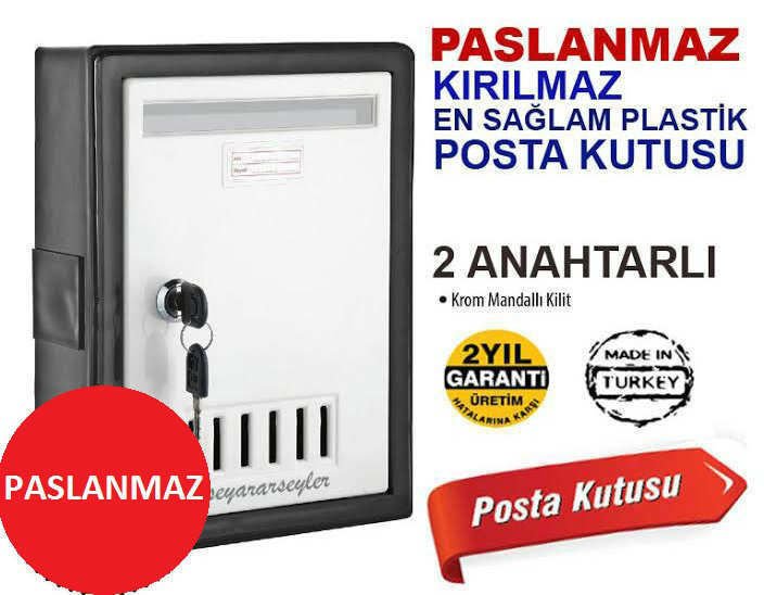 PASLANMAZ SAĞLAM 2 YIL GARANTİLİ POSTA KUTUSU