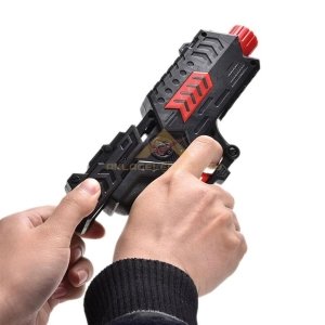 20cm 2in1 Nerf Style Hem Yumuşak Mermi Hem Su Topu Atan Silah Oyu