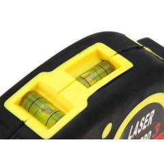 Levelpr 03 Lazer Işıklı Su Terazili Hizalama Fonksiyonlu Laser Metre 5 Mt Şerit Metre