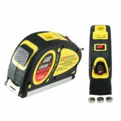 Levelpr 03 Lazer Işıklı Su Terazili Hizalama Fonksiyonlu Laser Metre 5 Mt Şerit Metre