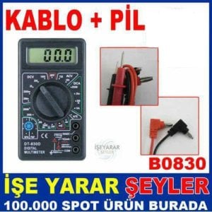 Dt-830d Dijital Multımetre Voltaj Ölçü Aleti