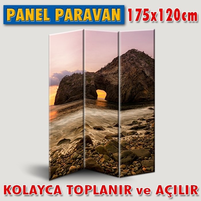 GÖRSELLİ KATLANIR PANEL BÖLME SİSTEMİ - ISSIZLIĞA AÇILAN KAPI