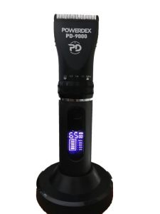 PowerDex PD-9000 Profesyonel Tıraş Makinesi Çift Bataryalı Digital Göstergeli 4 Taraklı  Turbo Motor Saç Sakal Ense Traş Makinesi