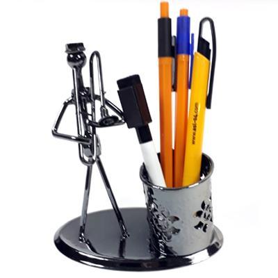 Müzisyen Modeli 5 Demir Masa Üstü Kalemlik 13x13x6 Cm