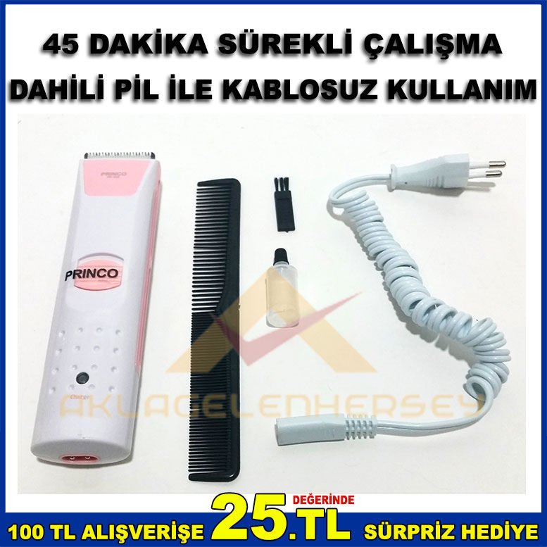 PROFESYONEL ŞARJLI EVCİL HAYVAN KÖPEK TRAŞ MAKİNESİ