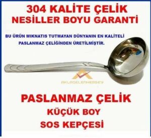 304 KALİTE PASLANMAZ ÇELİK KÜÇÜK BOY SOS KEPÇESİ